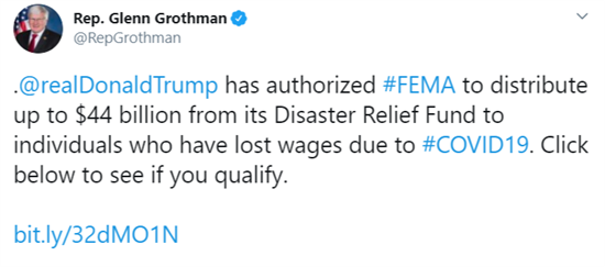 Trump FEMA Tweet