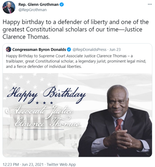 Happy Birthday Justice Thomas