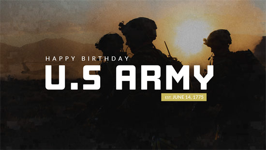 U.S. Army Birthday Graphic