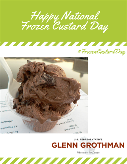 National Frozen Custard Day Graphic